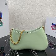 Forubags Prada Leather Chain Hobo Bag Mint - 1BC148 –25.5×15.5x4 cm - 5