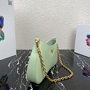 Forubags Prada Leather Chain Hobo Bag Mint - 1BC148 –25.5×15.5x4 cm - 4