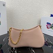 Forubags Prada Leather Chain Hobo Bag Pink - 1BC148 –25.5×15.5x4 cm - 4