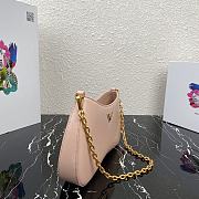 Forubags Prada Leather Chain Hobo Bag Pink - 1BC148 –25.5×15.5x4 cm - 6