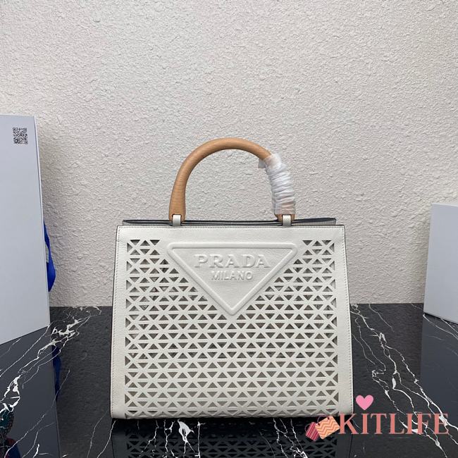 Forubags Prada Tote Bag White - 1BG405 –30×24x16 cm - 1