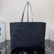 Forubags Prada Re-Nylon and Saffiano Leather Tote Bag Black - 1BG107 – 40×34x16 cm - 1