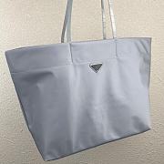 Forubags Prada Re-Nylon and Saffiano Leather Tote Bag Cornflower Blue - 1BG107 – 40×34x16 cm - 3