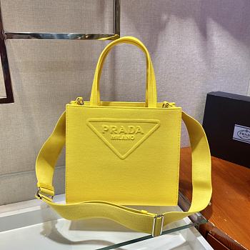 Forubags Prada Drill Tote Bag Sunny Yellow - 1BG382 – 26×23.5x9 cm