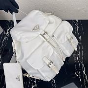 Forubags Prada Medium Nylon Backpack White - 1BZ811 – 32×30x15 cm - 5