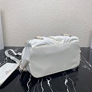 Forubags Prada Medium Nylon Backpack White - 1BZ811 – 32×30x15 cm - 4