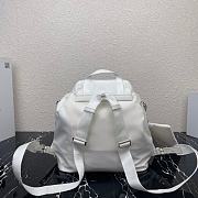 Forubags Prada Medium Nylon Backpack White - 1BZ811 – 32×30x15 cm - 3