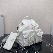 Forubags Prada Medium Nylon Backpack White - 1BZ811 – 32×30x15 cm - 2