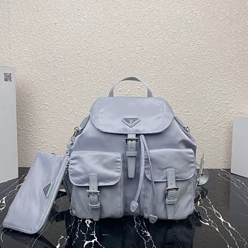 Forubags Prada Medium Nylon Backpack Cornflower Blue - 1BZ811 – 32×30x15 cm