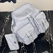 Forubags Prada Medium Nylon Backpack Cornflower Blue - 1BZ811 – 32×30x15 cm - 4