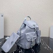 Forubags Prada Medium Nylon Backpack Cornflower Blue - 1BZ811 – 32×30x15 cm - 6