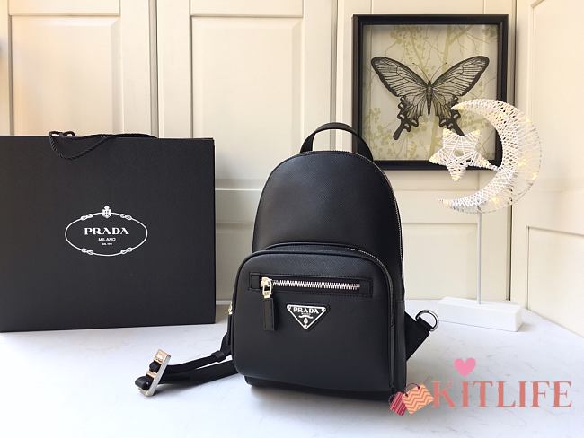 Forubags Prada Mochila en piel Saffiano Mini Backpack - 2VZ031 – 28×18x9.5 cm - 1
