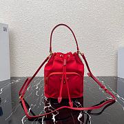 Forubags Prada Tessuto Nero Black Nylon and Saffiano Leather Red - 1N1864 – 23×18×12 cm - 1