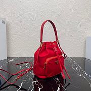 Forubags Prada Tessuto Nero Black Nylon and Saffiano Leather Red - 1N1864 – 23×18×12 cm - 6