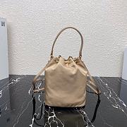 Forubags Prada Tessuto Nero Black Nylon and Saffiano Leather Beige - 1N1864 – 23×18×12 cm - 4