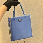 Forubags Prada Nylon Leather Handbag Blue - 1BA252 – 22×23 cm - 1