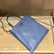 Forubags Prada Nylon Leather Handbag Blue - 1BA252 – 22×23 cm - 6