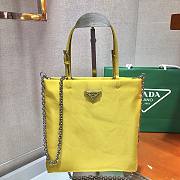 Forubags Prada Nylon Leather Handbag Yellow - 1BA252 – 22×23 cm - 1