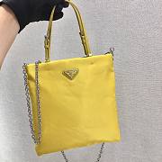 Forubags Prada Nylon Leather Handbag Yellow - 1BA252 – 22×23 cm - 4