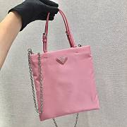 Forubags Prada Nylon Leather Handbag Pink - 1BA252 – 22×23 cm - 2