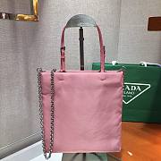 Forubags Prada Nylon Leather Handbag Pink - 1BA252 – 22×23 cm - 3