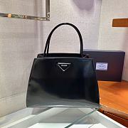 Forubags Prada Brushed Leather Handbag Black - 1BA328 – 31x14.5×23 cm - 1