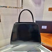 Forubags Prada Brushed Leather Handbag Black - 1BA328 – 31x14.5×23 cm - 6