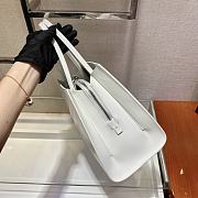 Forubags Prada Brushed Leather Handbag White - 1BA328 – 31x14.5×23 cm - 6