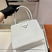 Forubags Prada Brushed Leather Handbag White - 1BA328 – 31x14.5×23 cm - 5