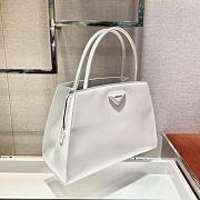 Forubags Prada Brushed Leather Handbag White - 1BA328 – 31x14.5×23 cm - 4