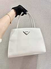 Forubags Prada Brushed Leather Handbag White - 1BA328 – 31x14.5×23 cm - 2