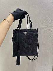 Forubags Prada Embroidered Nylon Handbag -1BA252 – 20x18 cm - 2