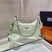 Forubags Prada Re-Edition 2005 Nylon Shoulder Bag Cornflower Mint - 1BH204 – 22x12×6 cm - 1