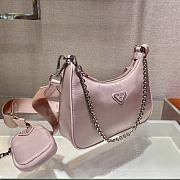 Forubags Prada Re-Edition 2005 Nylon Shoulder Bag Cornflower Pink - 1BH204 – 22x12×6 cm - 2