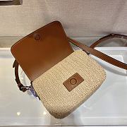 Forubags Prada Raffia and Leather Shoulder Bag - 1BD243 – 20x15×6.5 cm - 3