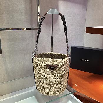 Forubags Prada Woven Bucket Bag - 1BC128 – 23x25×17 cm