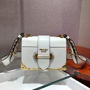 Forubags Prada Cahier Leather Bag White - 1BD045 – 19x14×9 cm - 3