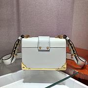 Forubags Prada Cahier Leather Bag White - 1BD045 – 19x14×9 cm - 6
