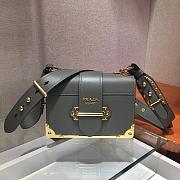 Forubags Prada Cahier Leather Bag Grey - 1BD045 – 19x14×9 cm - 1