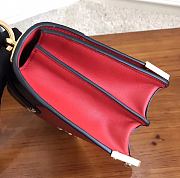 Forubags Prada Cahier Leather Bag Fiery Red/ Black - 1BD045 – 19x14×9 cm - 4