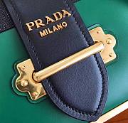 Forubags Prada Cahier Leather Bag Green/ Black - 1BD045 – 19x14×9 cm - 4