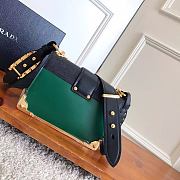 Forubags Prada Cahier Leather Bag Green/ Black - 1BD045 – 19x14×9 cm - 5