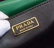 Forubags Prada Cahier Leather Bag Green/ Black - 1BD045 – 19x14×9 cm - 6