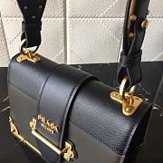Forubags Prada Cahier Leather Dark Grey/ Black - 1BD045 – 20x14×8.5 cm - 2
