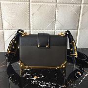 Forubags Prada Cahier Leather Dark Grey/ Black - 1BD045 – 20x14×8.5 cm - 5
