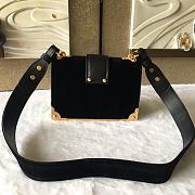 Forubags Prada Cahier Velvet Leather Black - 1BD045 – 20x14×8.5 cm - 5