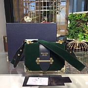 Forubags Prada Cahier Velvet Leather Green - 1BD045 – 20x14×8.5 cm - 1