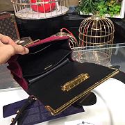 Forubags Prada Cahier Velvet Leather Bordeaux - 1BD045 – 20x14×8.5 cm - 6