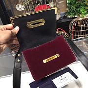 Forubags Prada Cahier Velvet Leather Bordeaux - 1BD045 – 20x14×8.5 cm - 5