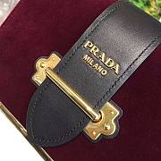 Forubags Prada Cahier Velvet Leather Bordeaux - 1BD045 – 20x14×8.5 cm - 4
